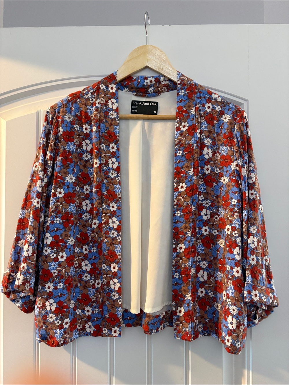 Frank and Oak cotton cardigan-style top